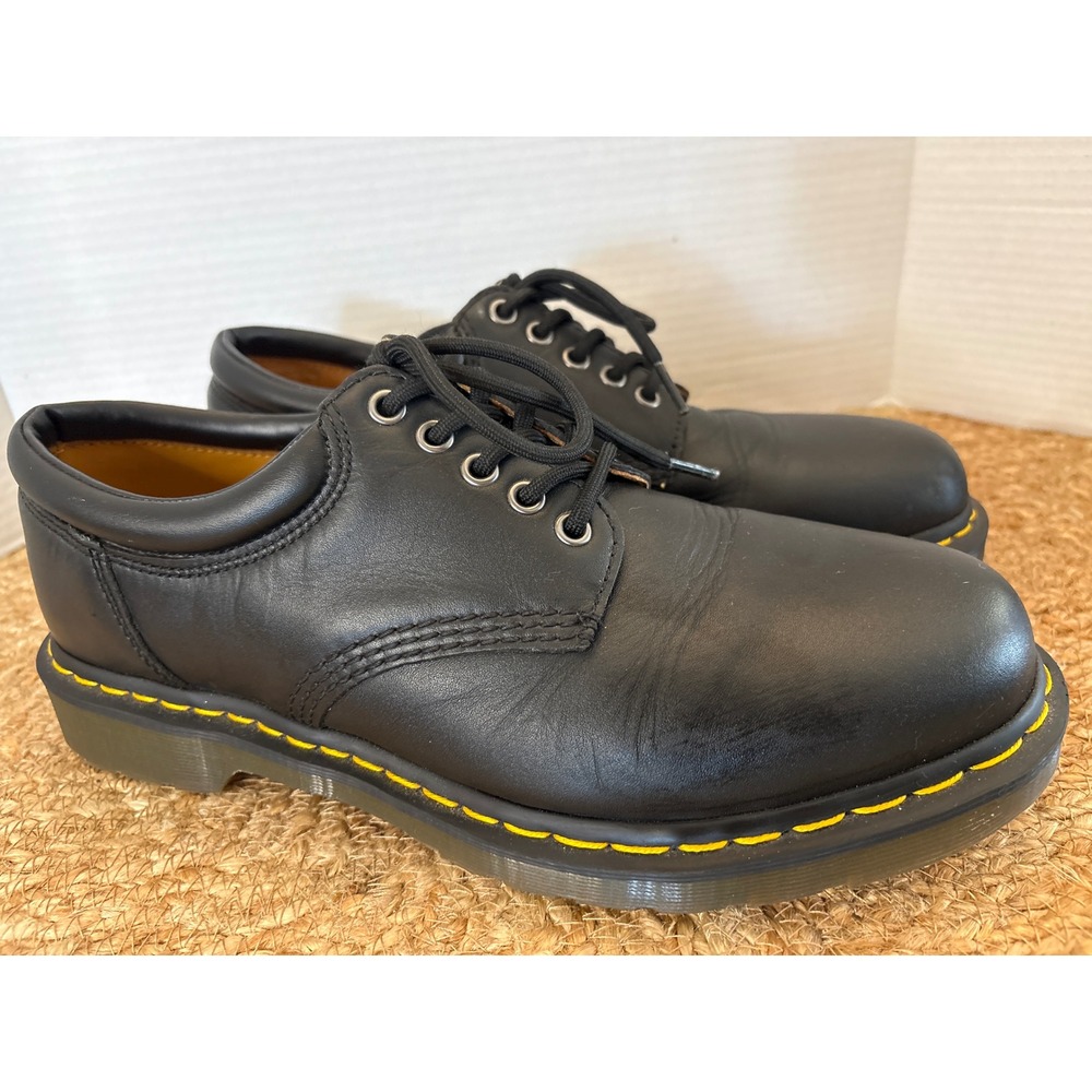 Dr. Martens 8053 Black Nappa Leather 5-Eye Padded Collar Shoes Mens 11 11849001